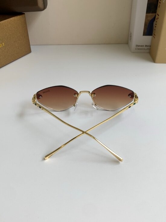 Bvlgari Serpenti Rimless Gradient Brown Sunglasses main image 8